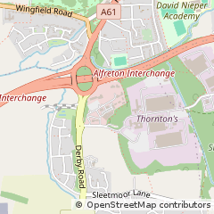 Map of Alfreton, Derbyshire