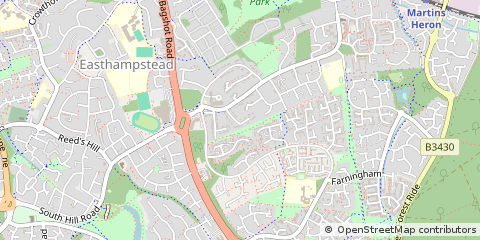 Map of Bracknell, Berkshire