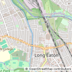 Map of Nottingham, Nottinghamshire