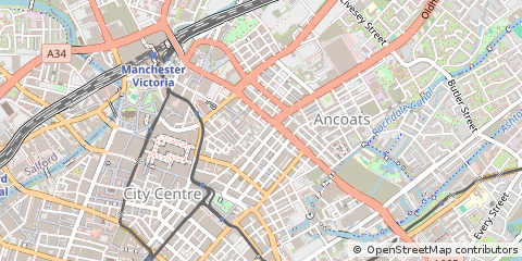 Map of Manchester