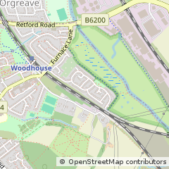 Map of Sheffield, South Yorkshire