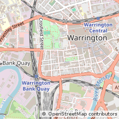 Map of Warrington, Cheshire