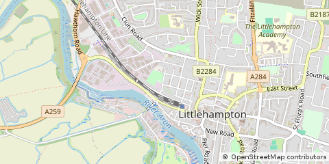 Map of Littlehampton, South Wales