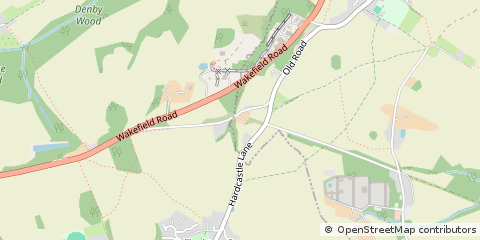 Map of Wakefield, West Yorkshire