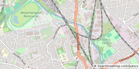 Map of Wolverhampton, West Midlands
