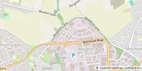 Map of Northampton, Northamptonshire