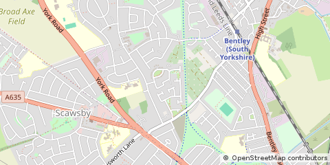 Map of Doncaster