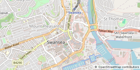 Map of Swansea