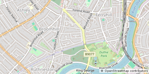 Map of Aberdeen, Aberdeen City