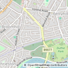 Map of Aberdeen, Aberdeen City