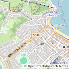 Map of Llandudno, Conwy