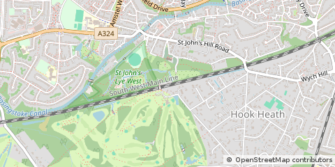 Map of Woking Surrey