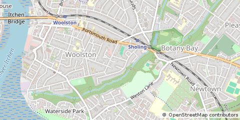 Map of Southampton, Hampshire