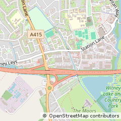 Map of Witney, Oxon