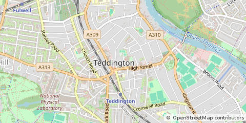 Map of Teddington