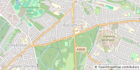 Map of Southampton, Hampshire