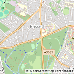 Map of Southampton, Hampshire