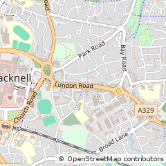 Map of Bracknell, Berkshire