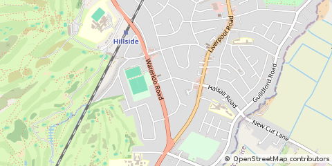 Map of Southport, Merseyside