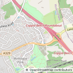 Map of Wokingham, Berkshire