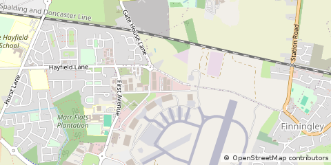 Map of Doncaster, South Yorkshire