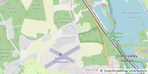 Map of Denham, Middlesex