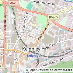 Map of Keighley, West Yorkshire
