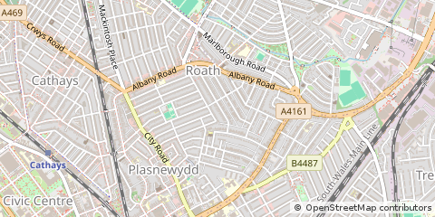 Map of Cardiff