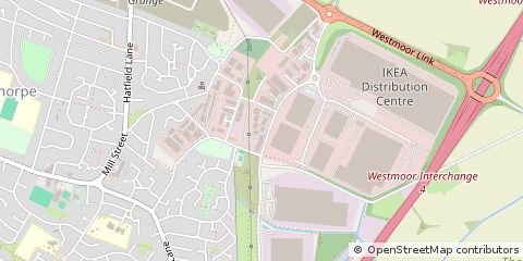 Map of Doncaster, South Yorkshire