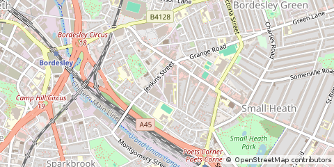 Map of Birmingham, West Midlands