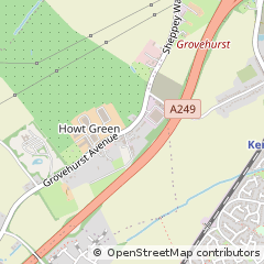 Map of Sittingbourne, Kent