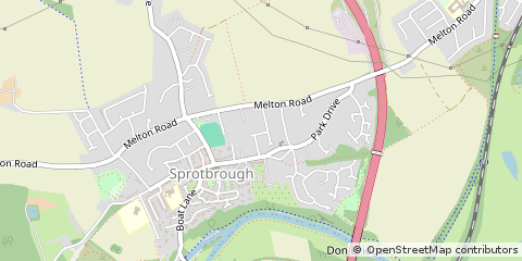 Map of Doncaster, South Yorkshire