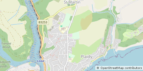 Map of Looe, Cornwall