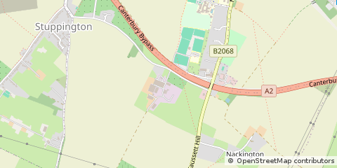 Map of Canterbury, Kent
