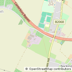 Map of Canterbury, Kent