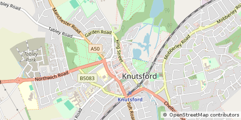 Map of Knutsford