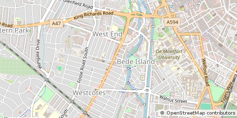 Map of Leicester