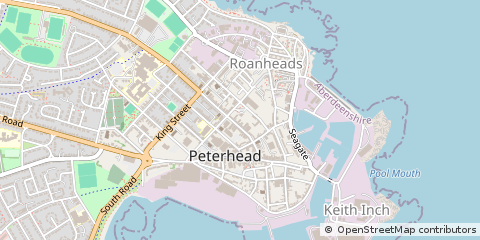 Map of Peterhead, Aberdeenshire