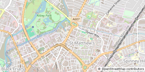 Map of Leicester