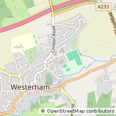 Map of Westerham, Kent