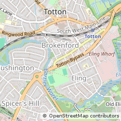 Map of Southampton, Hampshire