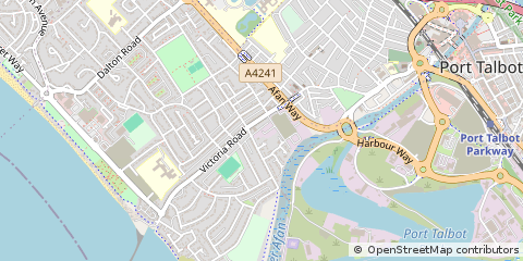 Map of Port Talbot