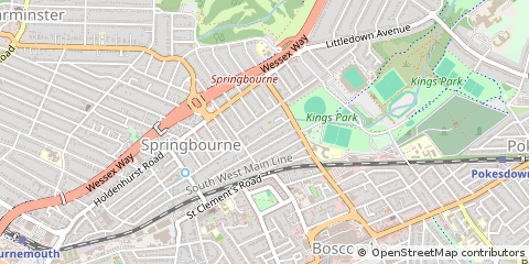 Map of Bournemouth