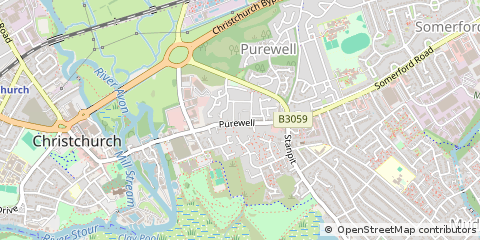Map of Christchurch