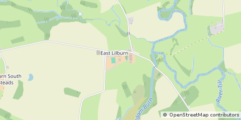 Map of Alnwick, Northumberland