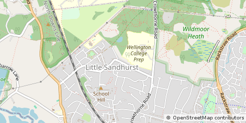 Map of Sandhurst, Berkshire