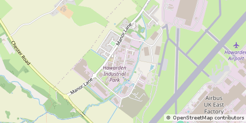 Map of Deeside, Clwyd
