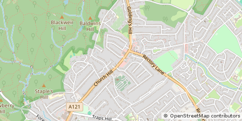 Map of Loughton, Essex
