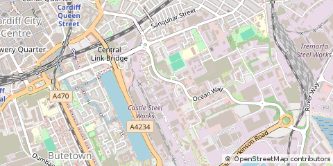 Map of Cardiff