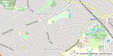 Map of Solihull